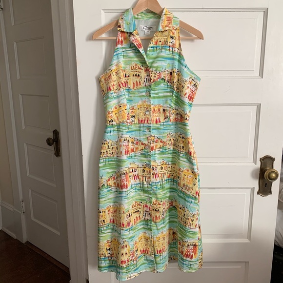Clues Collection a-line, stretch dress size 10 - Picture 3 of 11